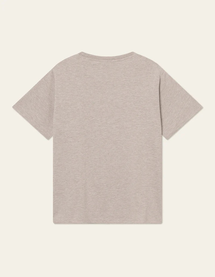 Mini Encore T-Shirt 2.0  Dark Sand Melange/Ivory