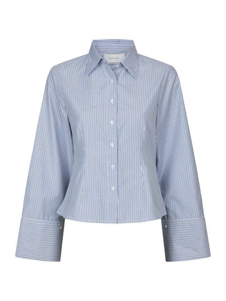 Rosa double Stripe Shirt  Light Blue
