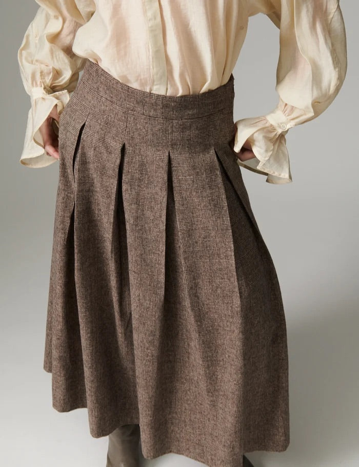 DAYChai  Brown Check