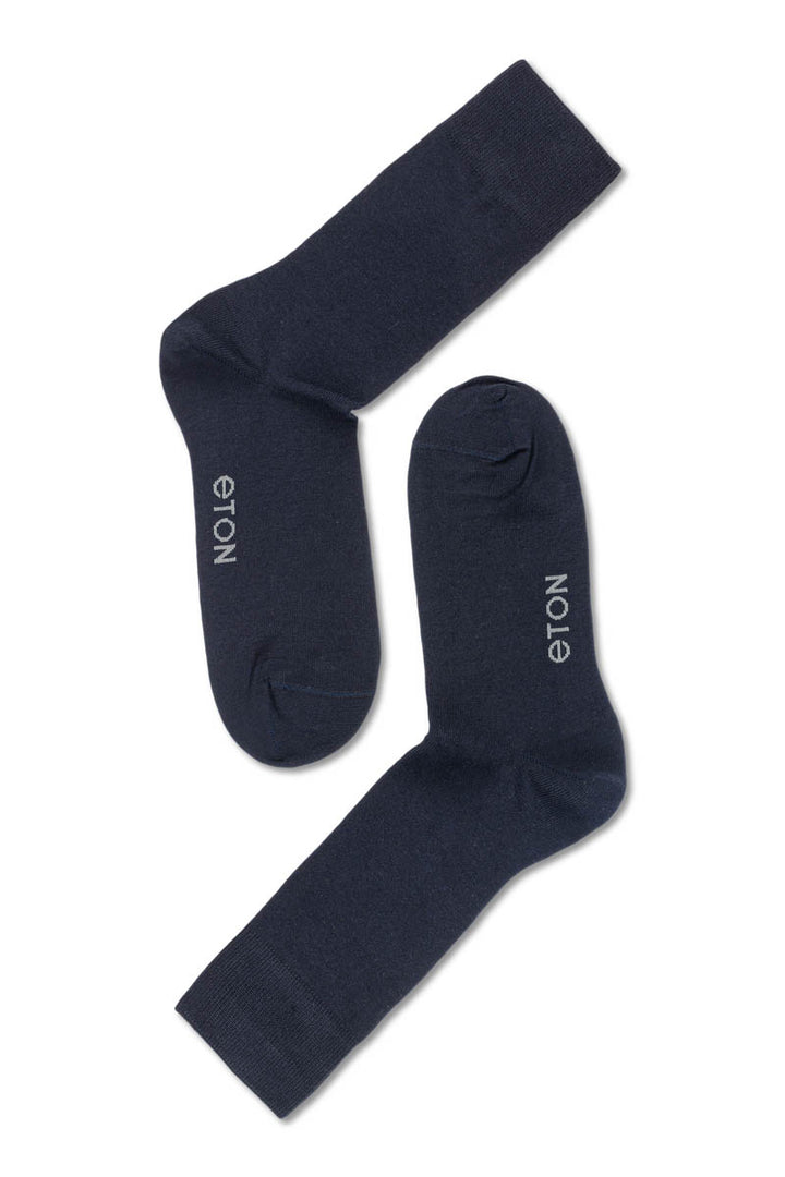 Eton Cotton/lycra Plain  Dark Blue