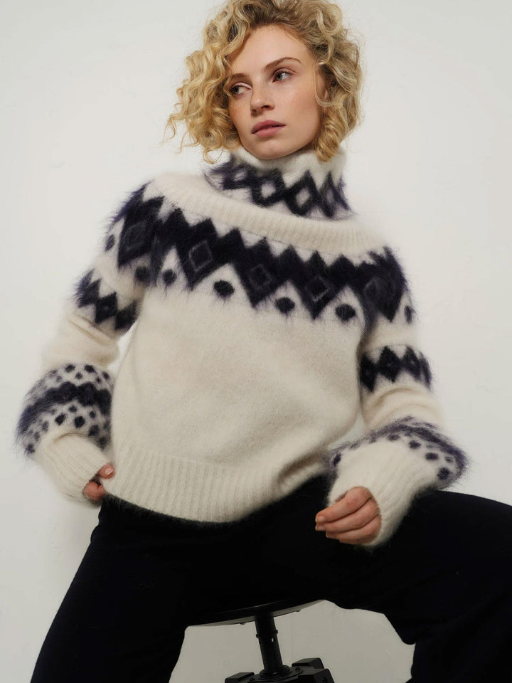 Kylie Chunky Sweater Bright White