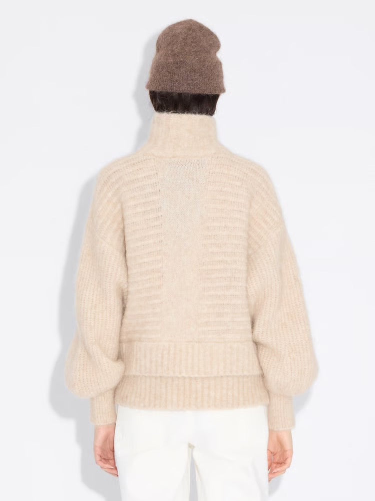 W Data Knit Sweater 25-04  Ecru