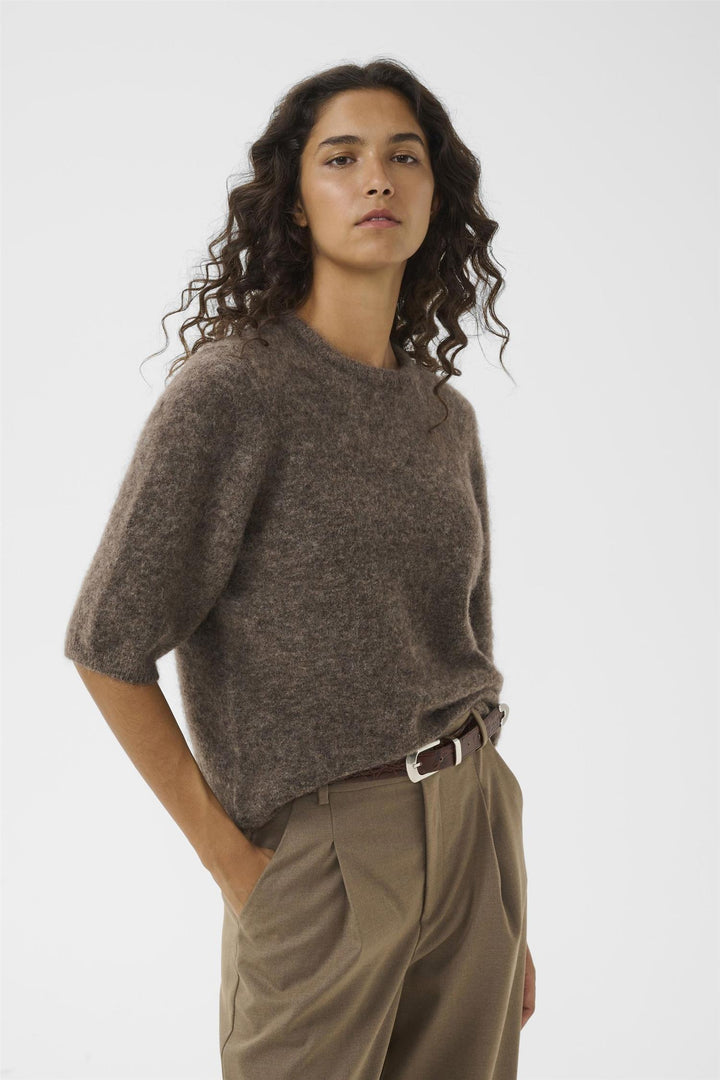 Debbie Ss Tee  Chestnut Melange