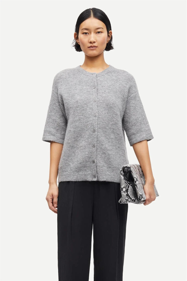 SAANOURA SS CARDIGAN 7355  Grey Mel.