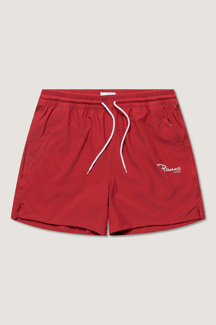 Retro Sports Swimshort  Lipstick Red