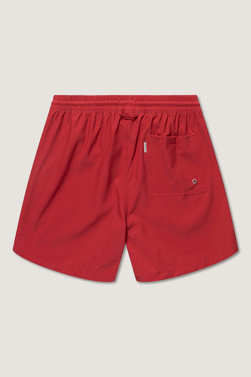 Retro Sports Swimshort  Lipstick Red