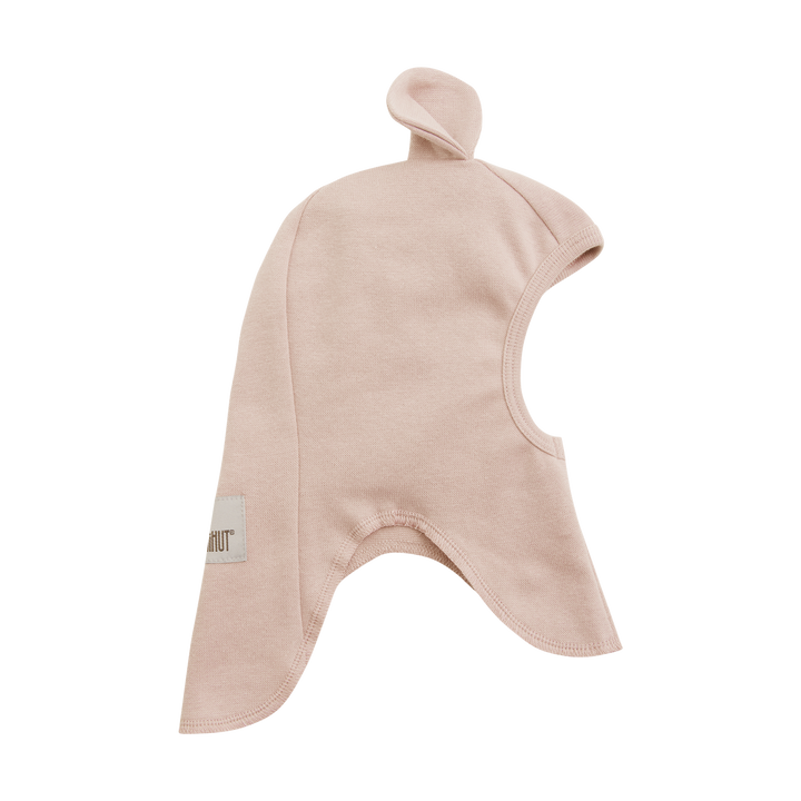 Balaclava Ears Cotton Rib  Peach Blush