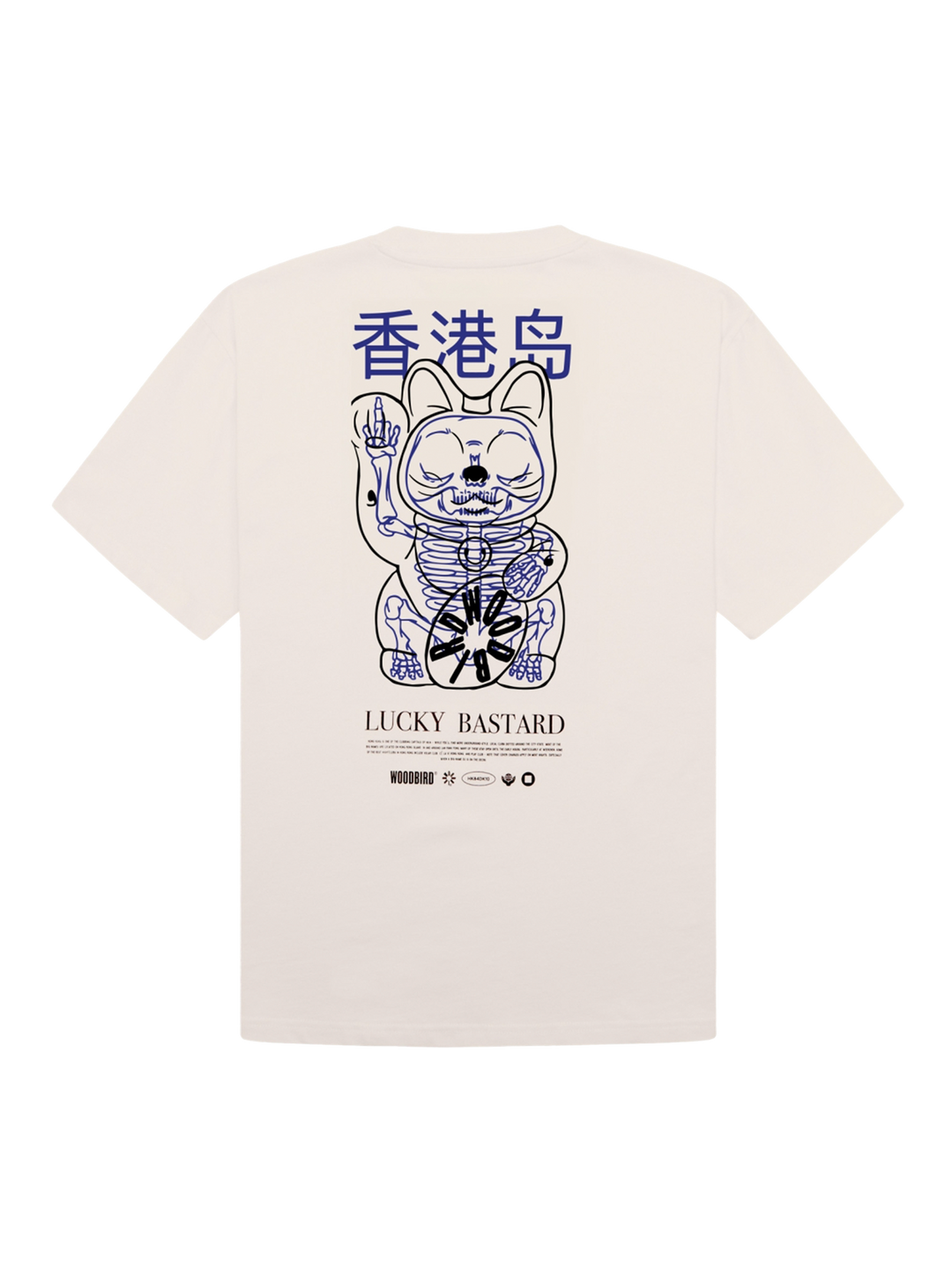 WBBaine Bastard Tee  Off White-Navy