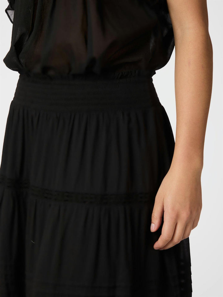 Felicia S Voile Skirt  Black