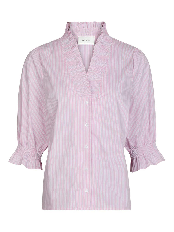 Briony Twin stripes Blouse  Light Pink