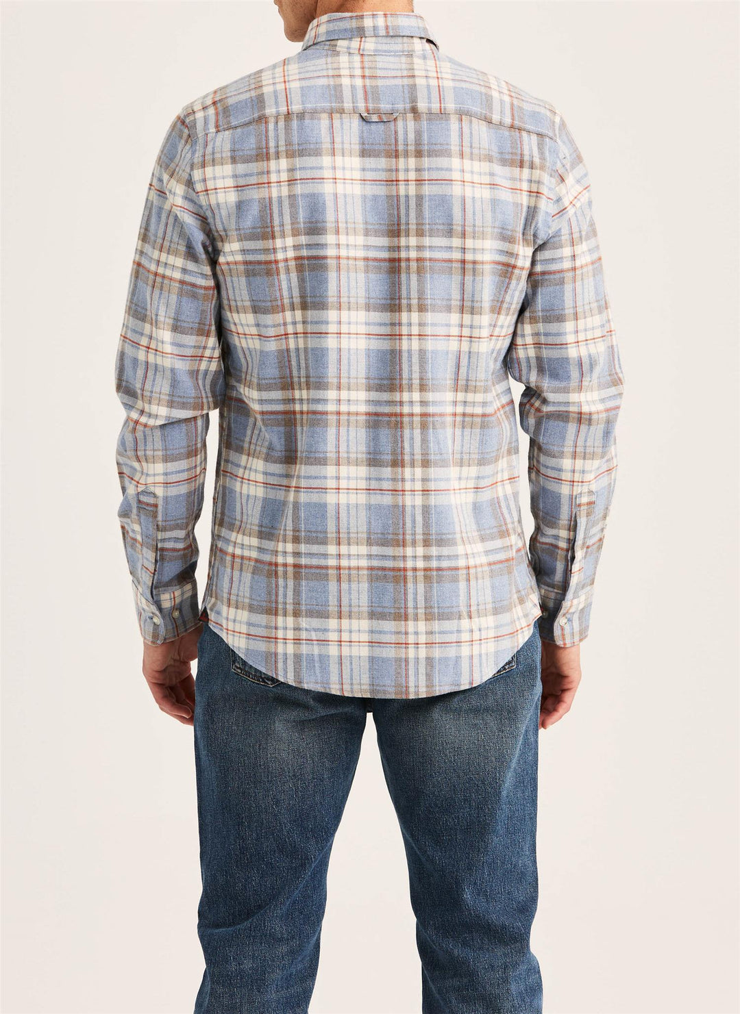 Happy Flannel Check Shirt-Classic Fit  Blue