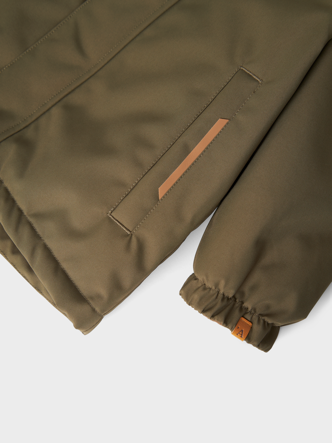 NMMLASNOW10 JKT SOLID FO LIL  Mørkegrønn