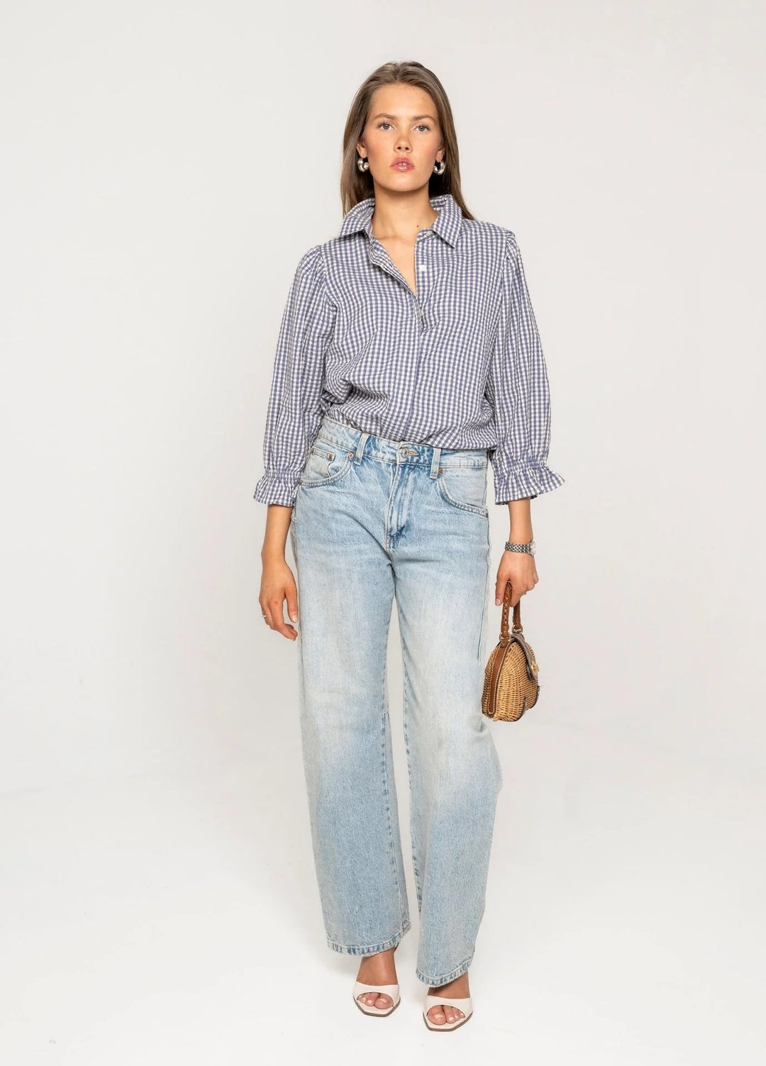 Amy Blouse Misty Blue  Misty Blue