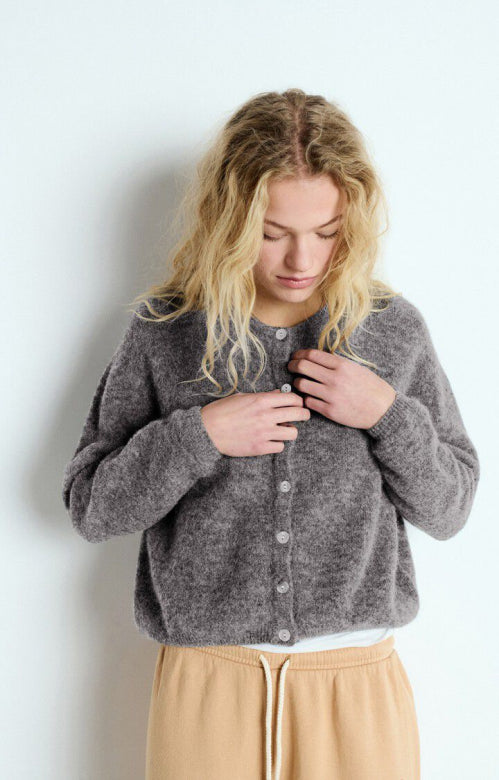 VITOW CARDIGAN  Acier Chine