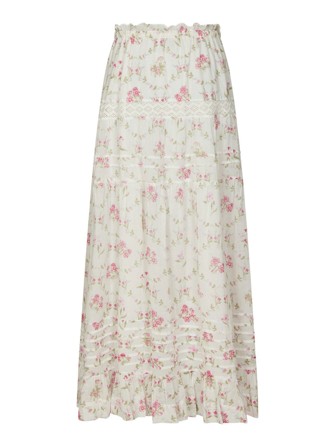Fippo Spring Flower Skirt  Off White