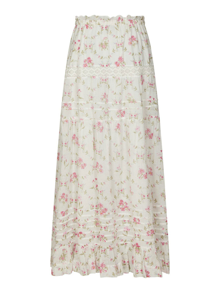 Fippo Spring Flower Skirt  Off White