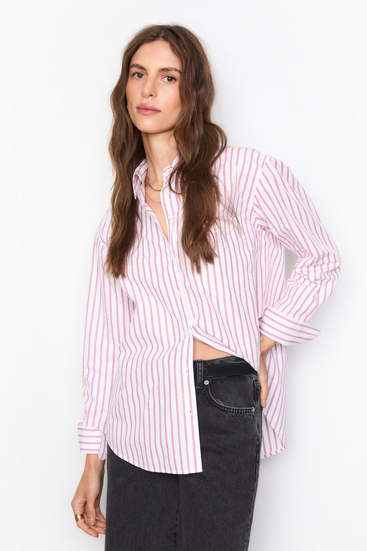 Bibi Stripe Shirt  Red Stripe