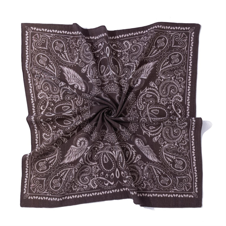 Manipur Scarf 110  Mørk Brun