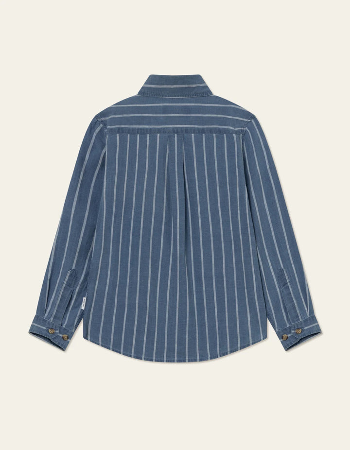 Kash Indigo Stripe Shirt KIDS  Denim Blue