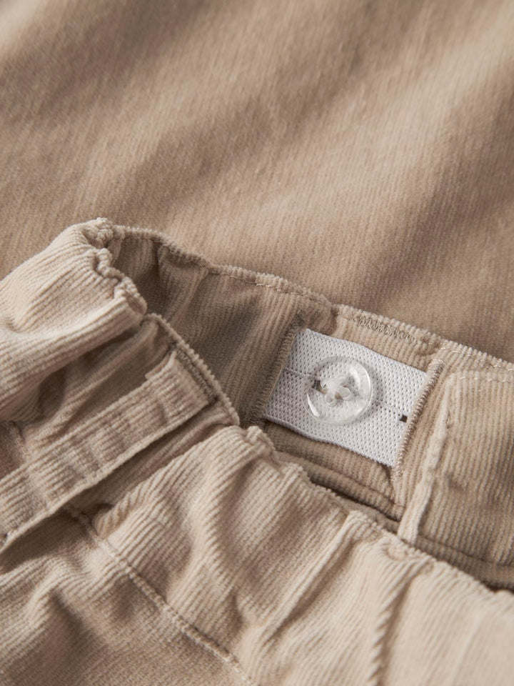 SOMBA SAN LOOSE CORD PANT Lysegrå