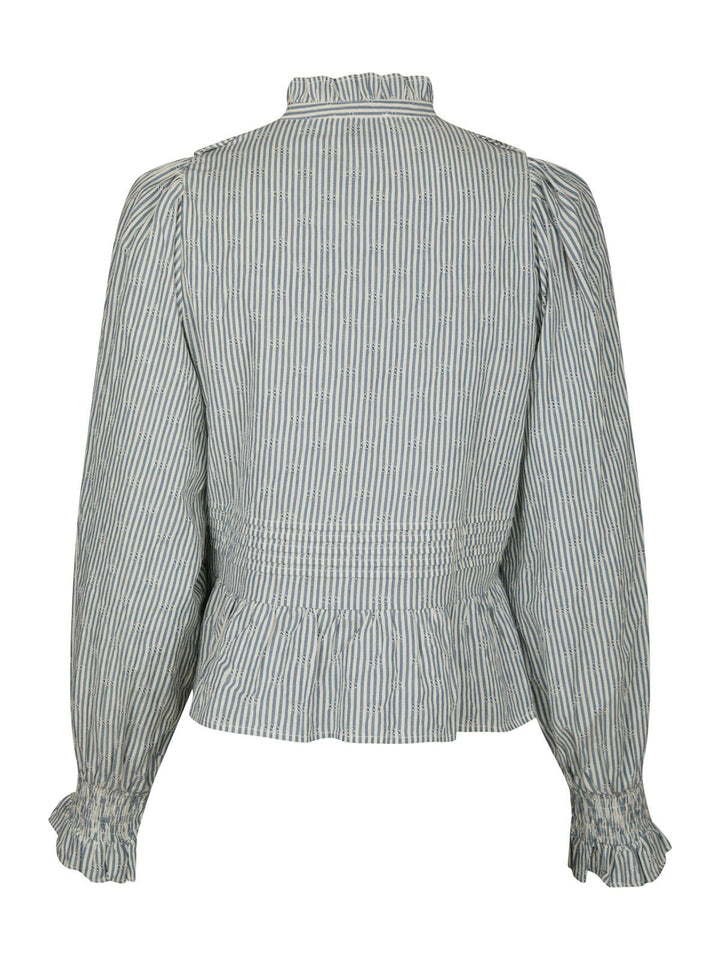 Petrine Stripe Blouse  Blue