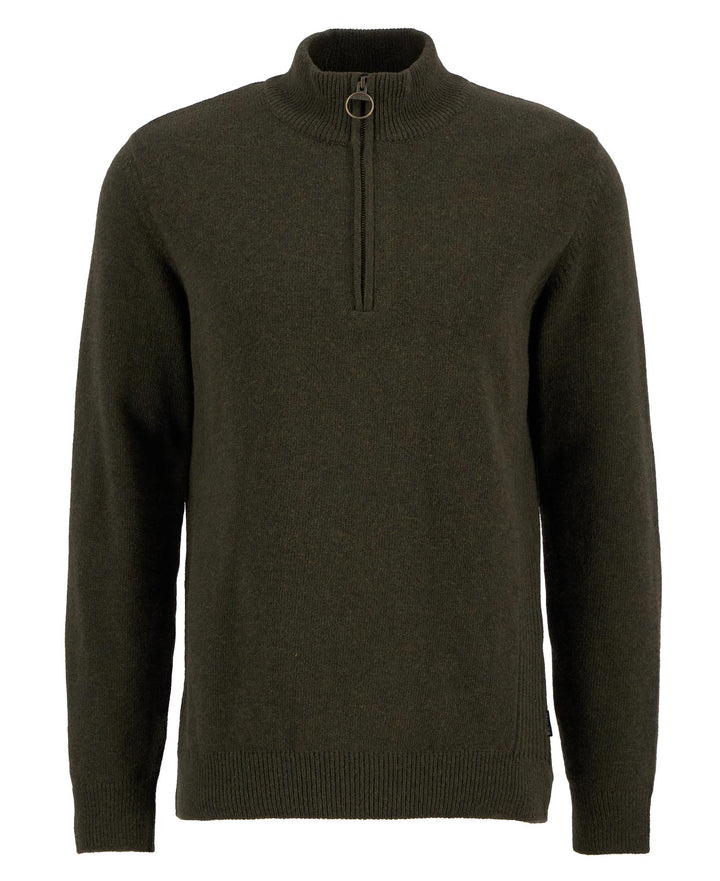 Barbour Holden Half Zip  Olive Marl