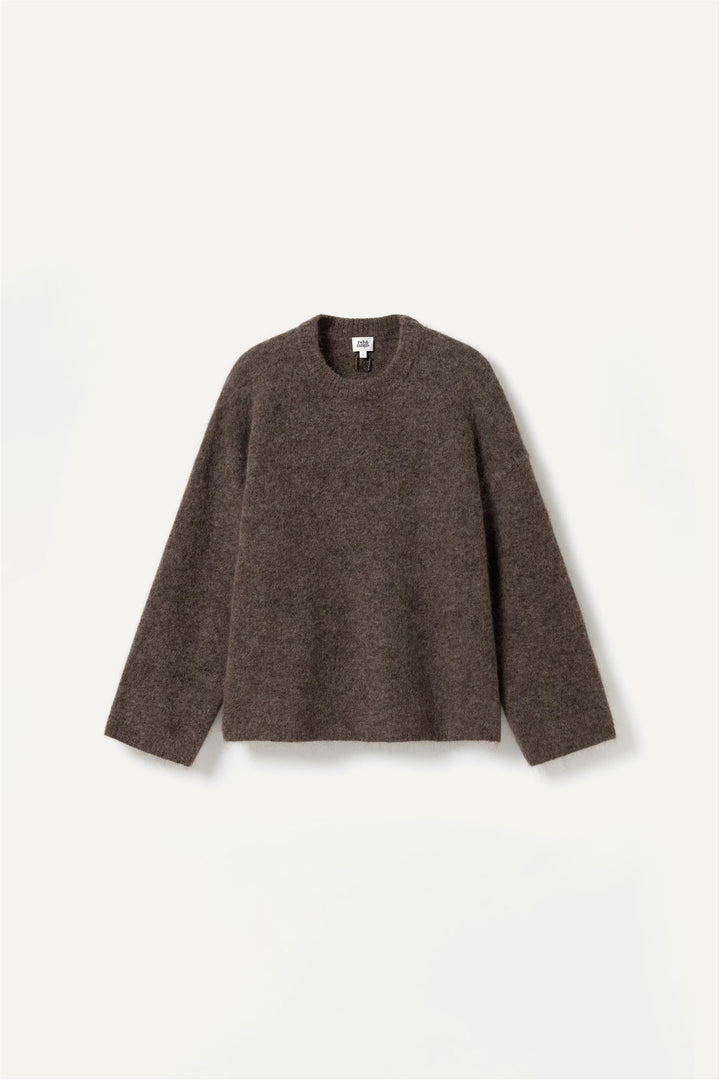 Mireya Knitted Sweater  Dark Taupe