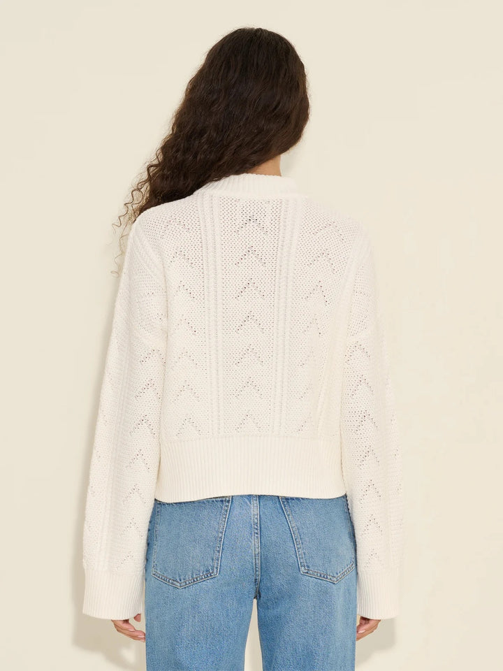 Serena Knit Sweater  White