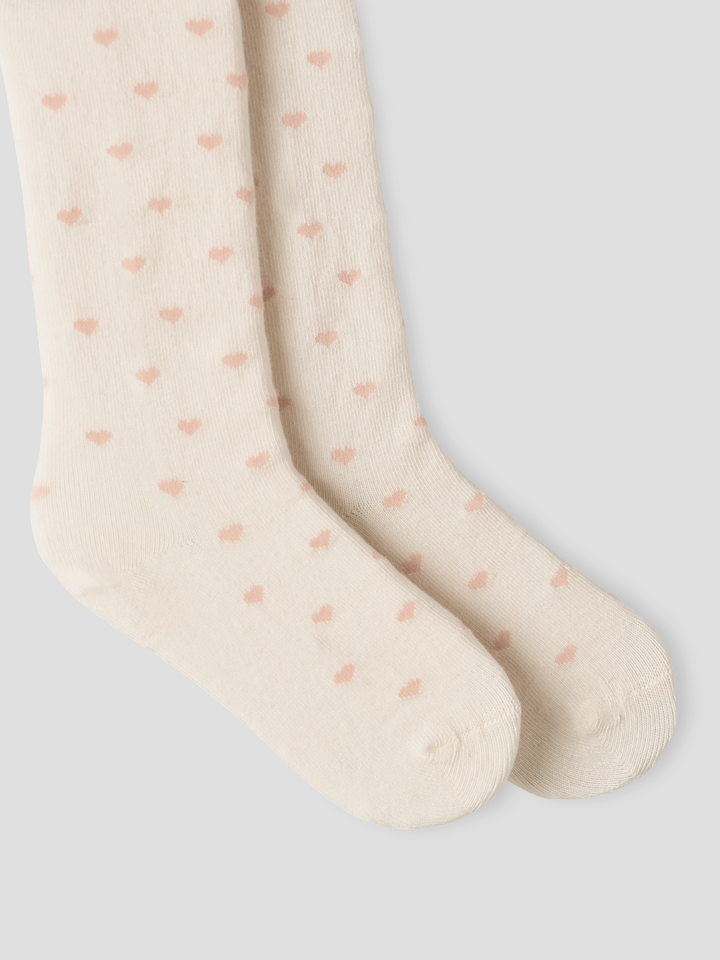 NMFREBA LEN PANTYHOSE LIL  Offwhite