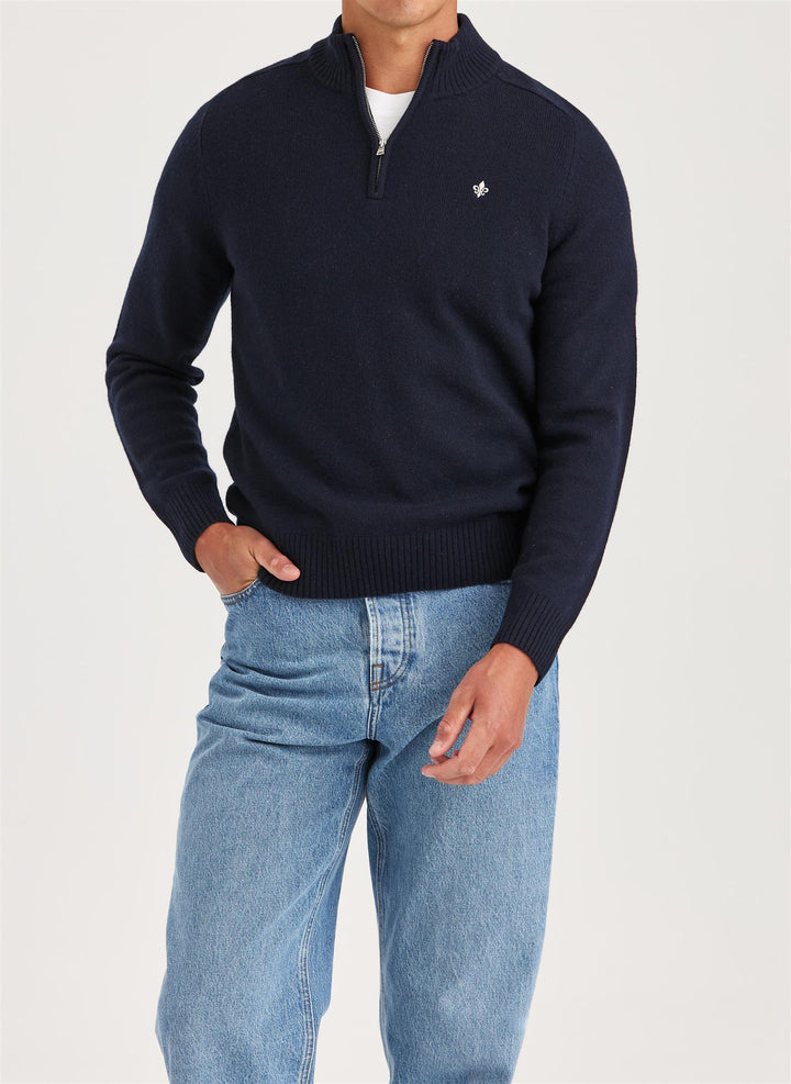 New Hertford Half Zip  Navy