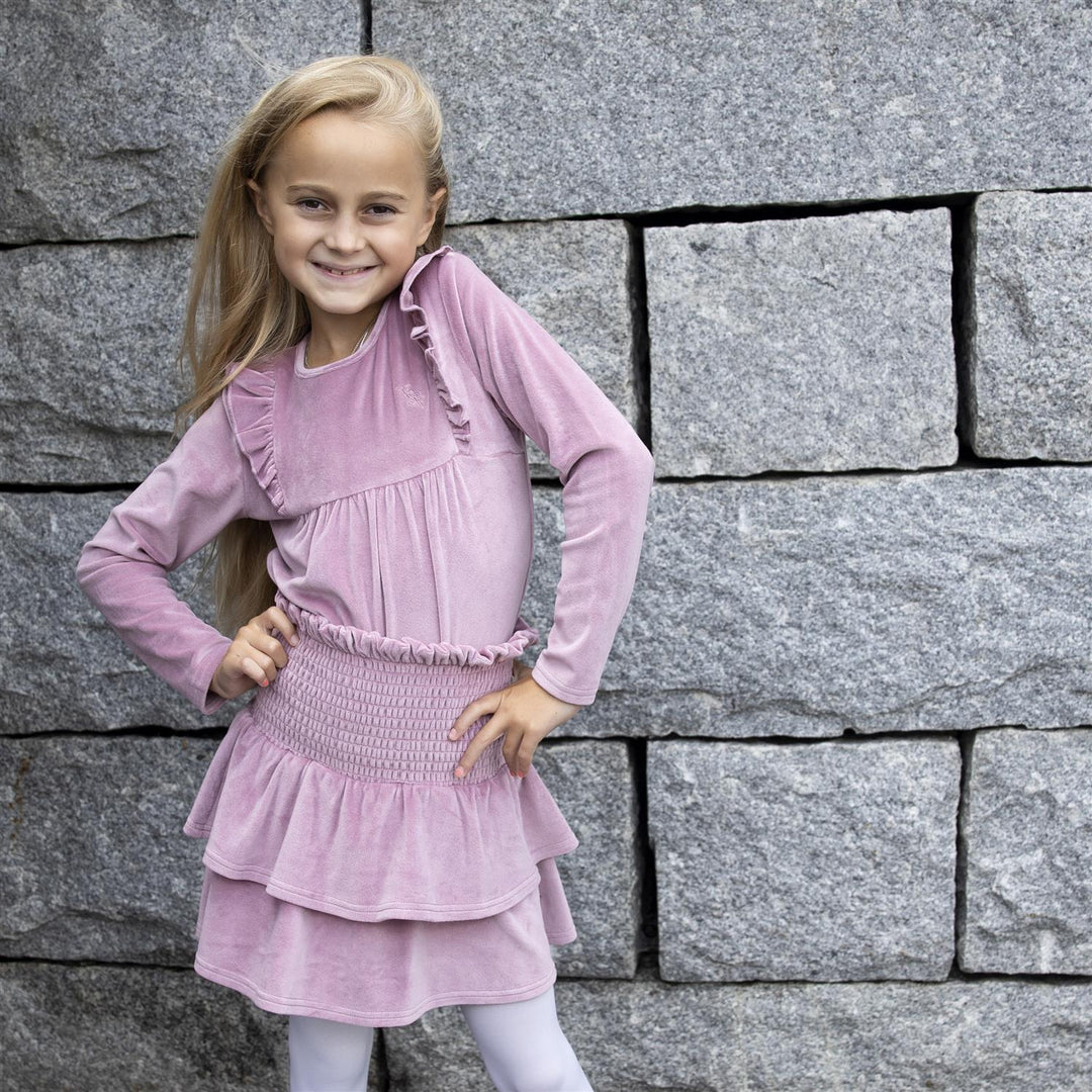 Hermine velour skirt  Blush Rose