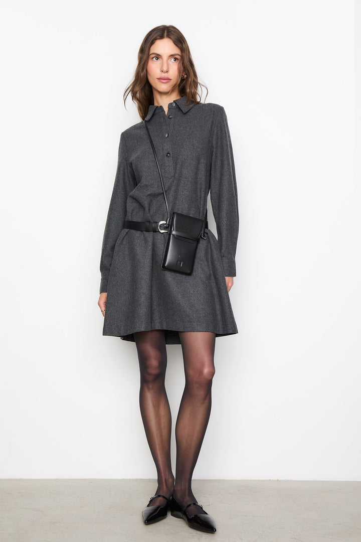 Odette Dress  Grey Melange