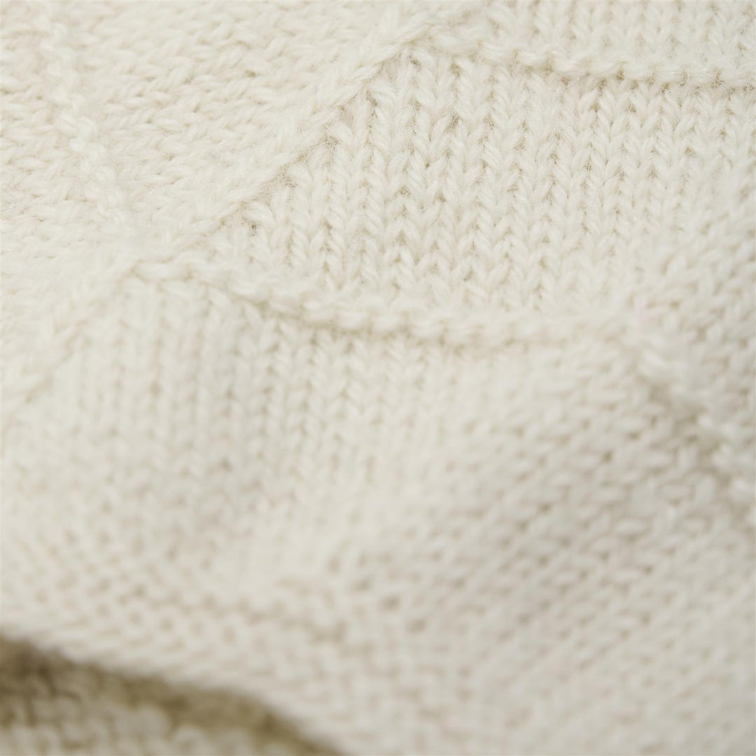 Bonnet Ears Alpaca Wool Knit  Off-White