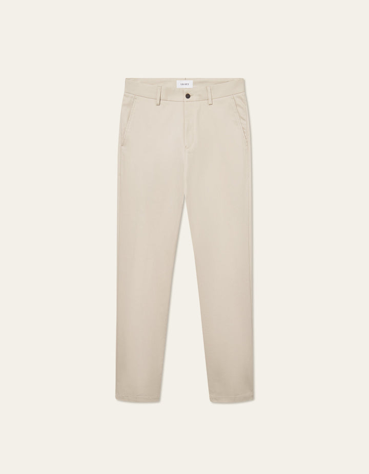 Como Reg Cotton Suit Pants  Light Sand