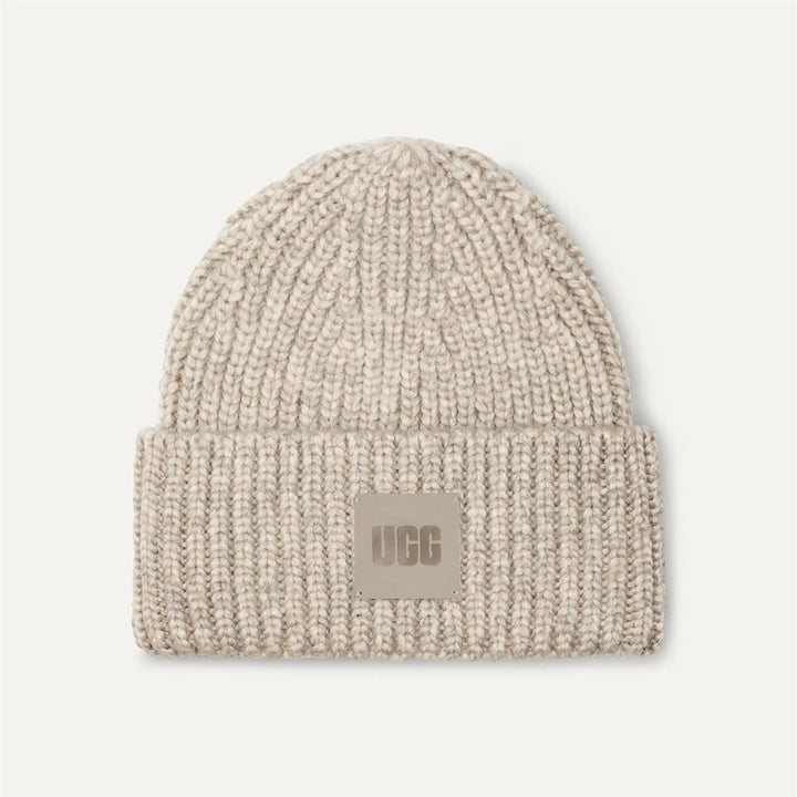 Chunky Rib beanie  Light Grey