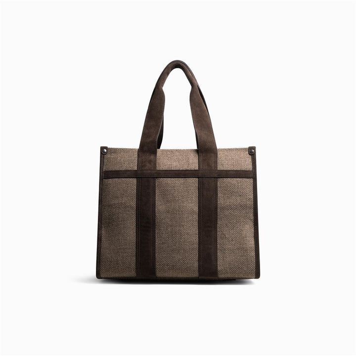 CALI TOTE HERRINGBONE  Truffle
