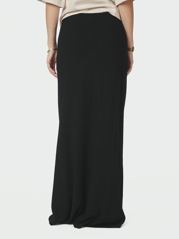 Viso Linen Skirt  Black