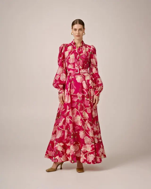 VISCOSE BELT DRESS  317-Amour