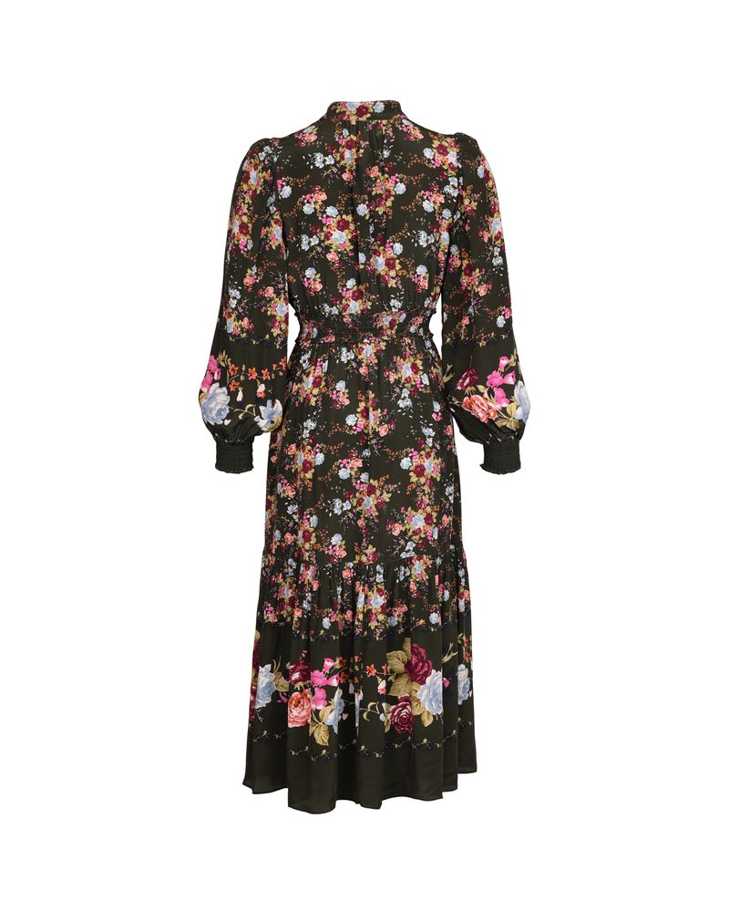 Bohemian midi dress Forest Bouquet