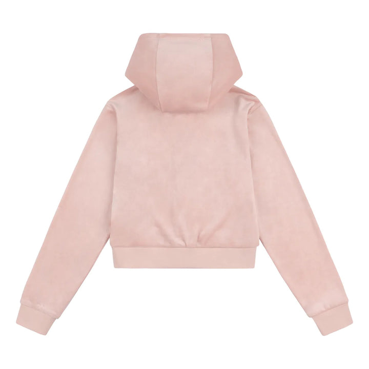 EMBRO VELOUR ZIP HOODIE  Adobe Rose