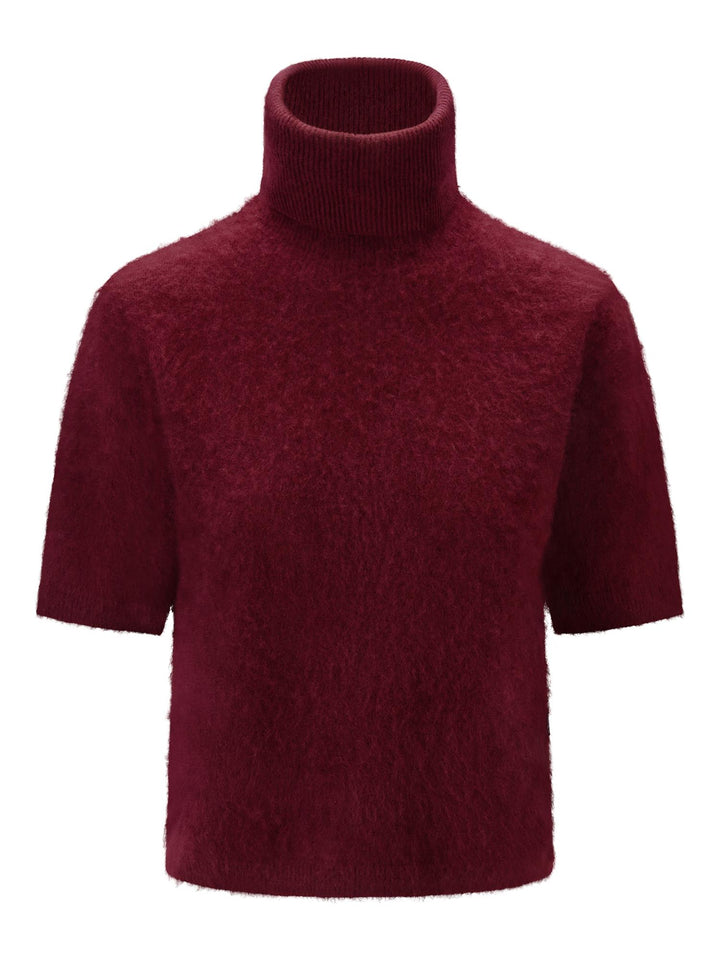 Sunniva Brushed Tee  Burgundy