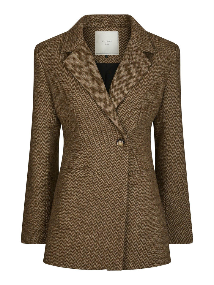 Bowie herringbone blazer  Brown