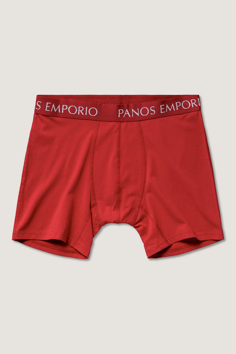 3pk Base Bamboo Boxer  Navy/Lipstick Red/Water