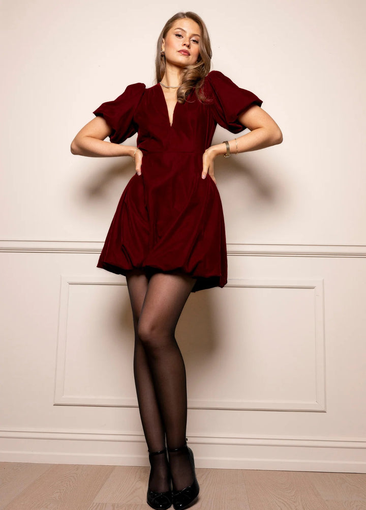 Blake Dress Velvet Bordeaux  Velvet Bordeaux