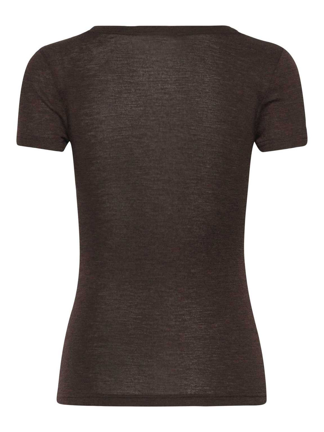 RWSara Cashmere Blend Capsleeve T-shirt  Mole Melange