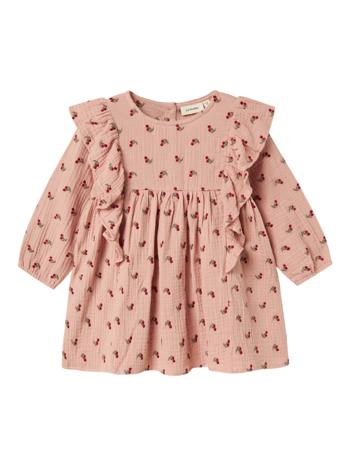 NMFKOALA LS LOOSE DRESS LIL  Lyserosa