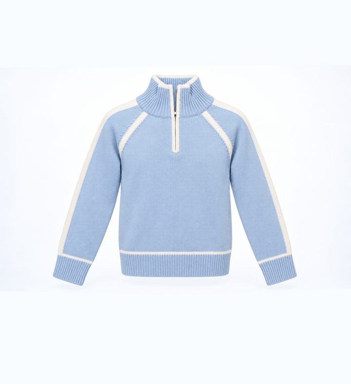 Esther 1/2 zip genser  Sky Blue
