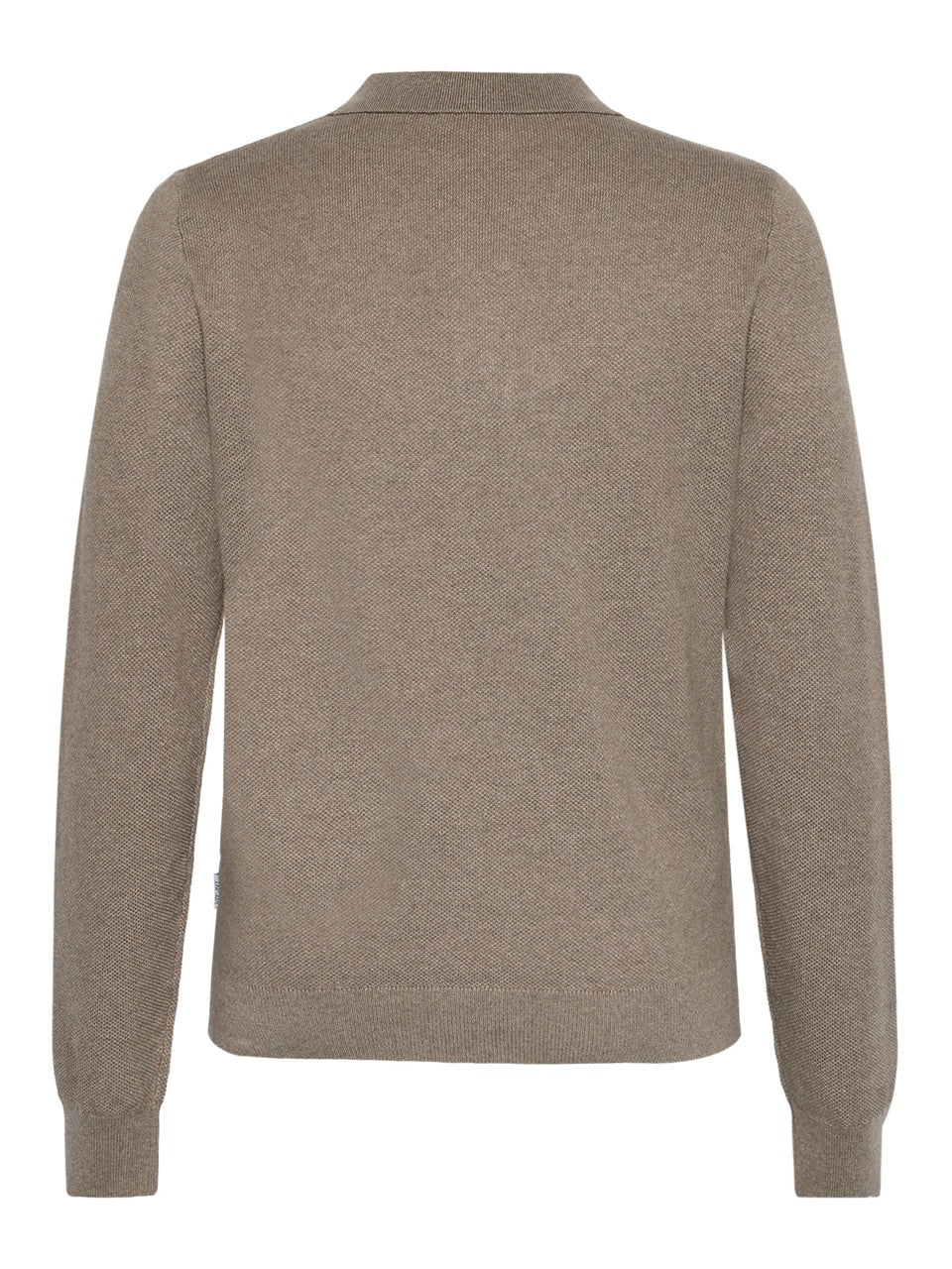 GRHam LS Polo Knit  Nature Melange