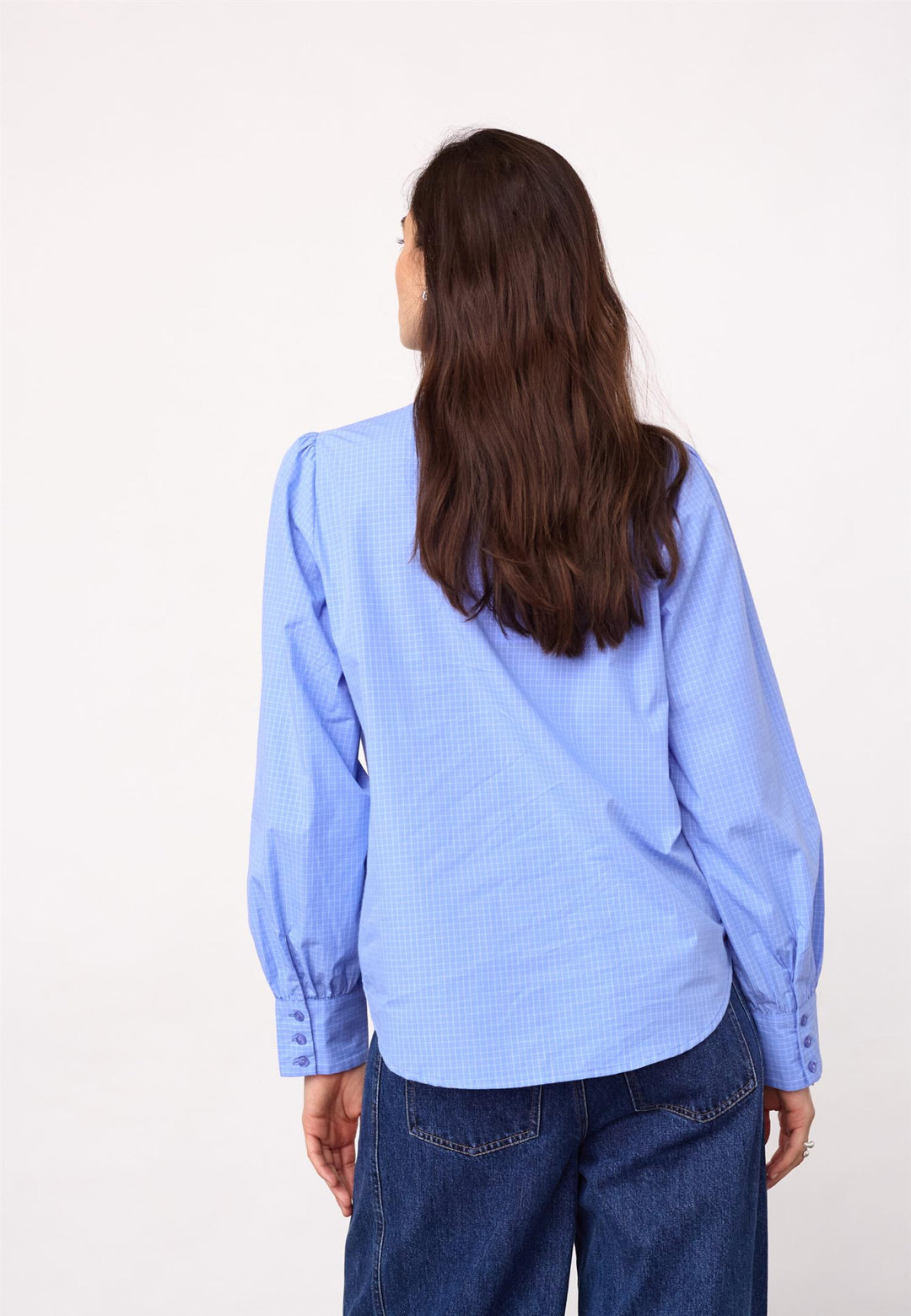 ElonaCC Check Shirt  Pale Blue