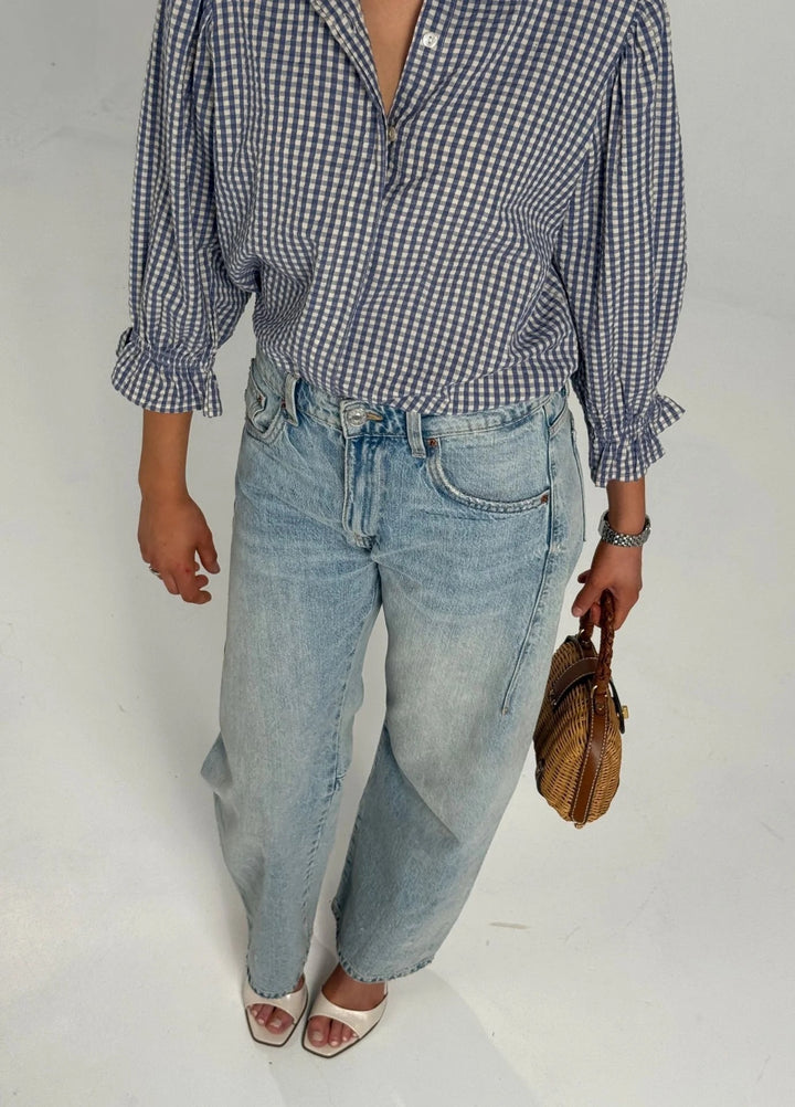 Amy Blouse Misty Blue  Misty Blue
